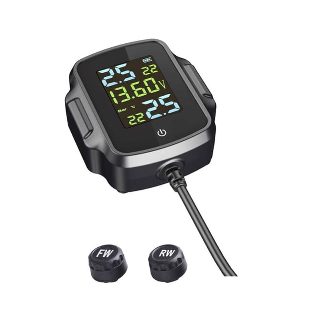 Riwesomey 4 Uds Monitor Sensor de presión sensores de coche sistema de monitoreo pieza de ajuste TPMS Autocycle accesorio accesorios alarma Accesorios para motos