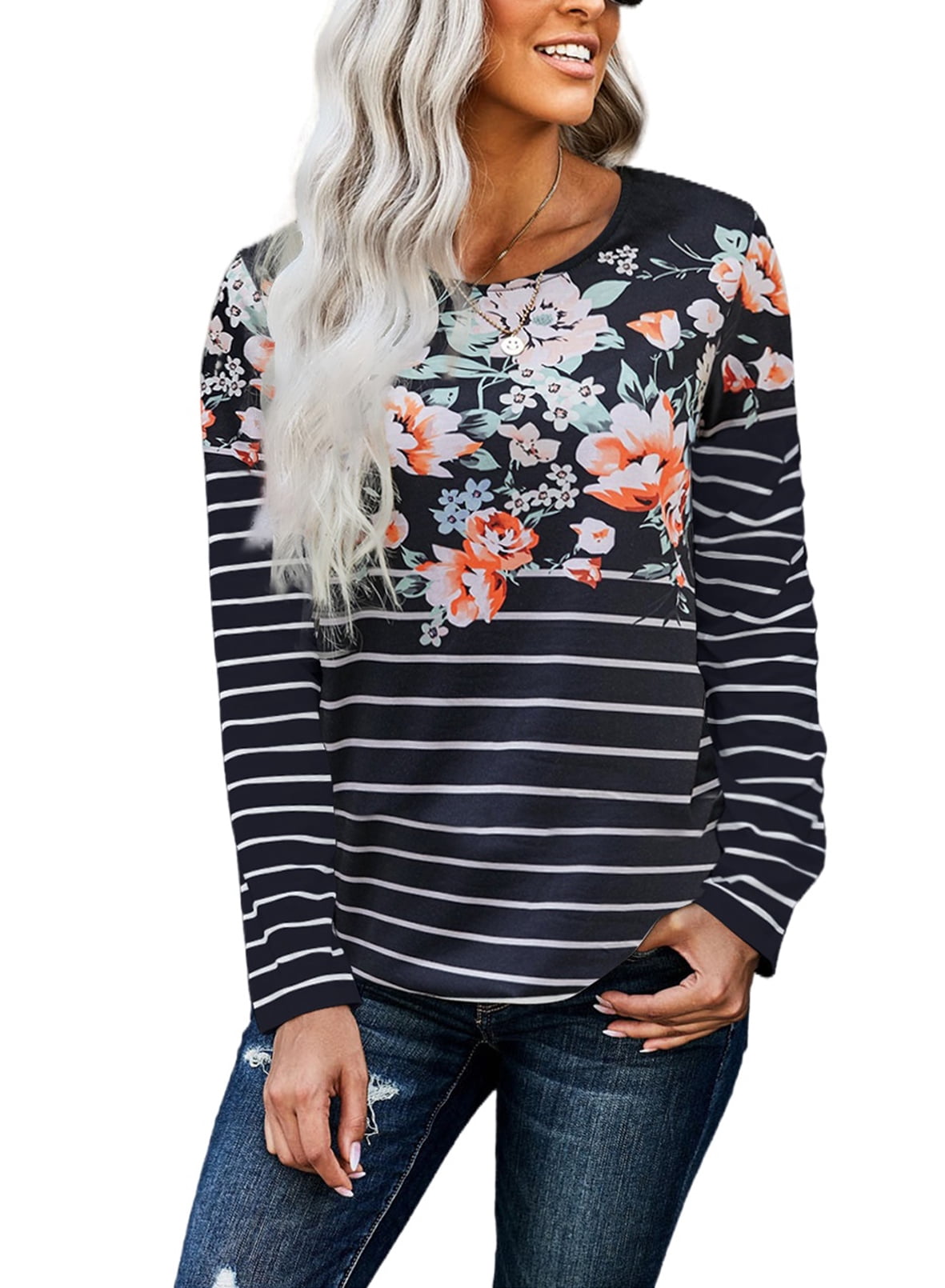 Floral Print Long Sleeve Shirt