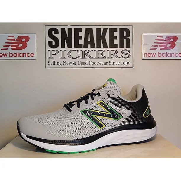 New Balance Men's 680 Running - Size: 10 D - M680NG7 - Grey / Black - Yellow NEW