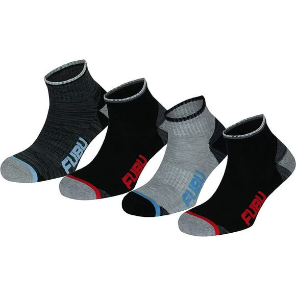 Fubu mens FUBU Low Cut 4PK - Pack of 4. High-qulity athletic cotton/blend socks.