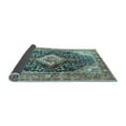 thumbnail image 2 of Ahgly Company Indoor Rectangle Medallion Light Blue Traditional Area Rugs, 4' x 6', 2 of 4