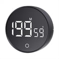 thumbnail image 1 of Reloj Magnético de Cuenta Regresiva para Cocina, Temporizador Digital Manual, Reloj de Escritorio, Cronómetro para Ducha, Estudio, Color Negro., 1 of 5