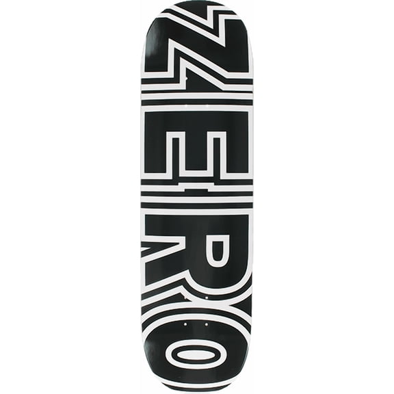 Zero Skateboards Bold Black / White Skateboard Deck - 8.75" (Deck Only)