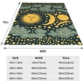 thumbnail image 4 of Retro Sun and Moon Blanket Gifts for Adults for Living Room Bedding Couch Soft Lightweight Warm Cozy Vintage Stars Clouds in The Sky Throw Blankets Decor 40X50in, 4 of 6