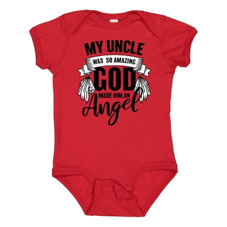 

Inktastic My Uncle Was So Amazing God Made Him an Angel Gift Baby Boy or Baby Girl Bodysuit