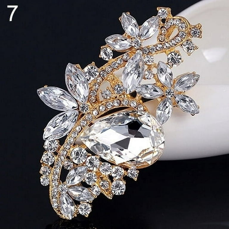 Lovejftty 26 Pieces Gold Wedding Bouquet Bulk Brooches for Women Fashion,  Large Rhinestone Flower Brooch Pins for Crafts (Gold - 26pcs) - Yahoo  Shopping