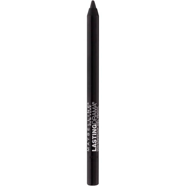 Maybelline Eyestudio Lasting Drama Lápiz de gel mate resistente al agua Delineador de ojos negro Maquillaje Sleek Onyx 1 unidad