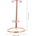 thumbnail image 2 of HOLIDYOYO Support de Moniteur en Cristal Support de Roche Miroir Support de Roche Support de Rangement en Pierre Précieuse Collection de Roches Support de Baguette en Cristal Or Rose Fer, 2 of 8