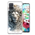 thumbnail image 1 of MUNDAZE Samsung Galaxy A71 4G Abstract Lion Sculpture Shockproof Clear Hybrid Protective Phone Case Cover, 1 of 5