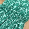 thumbnail image 6 of PatPat Girls Dresses 2pcs Little Girls Dot Sleeveless Dresses Ruffled Short Sleeve Cardigan Outfits Set, Green, 6-7 Years, 6 of 9