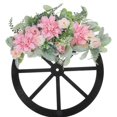 thumbnail image 2 of Spring Wreath with Realistic Leaves for Front Door or Wall Decoration Multi Color Cloth and Wood 12.5 inches, 2 of 4