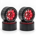 thumbnail image 1 of Labymos Aluminum Alloy Wheel Rim Beadlock 2.2in Wheel Rims Hub 4pcs Replacement for 1/10 1/8, 1 of 6