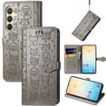 thumbnail image 2 of Funda Cartera FOXDOCK para Samsung Galaxy S24 Plus , Flip PU con Relieve de Gatos y Perros, Tarjetero y Soporte, 2 of 6