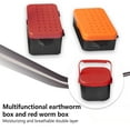 thumbnail image 1 of serony S/M/L Size Worm Box lure lure box Brethable worm box Brethable Breathable Plastic Fishing Bait Storage Case Live Earthworm Lures Container, 1 of 9