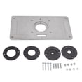 thumbnail image 3 of Router Insert Plate Template, Woodworking Benches Router Plate Drilling Holes Accurately With Mounting Screws For Wood Milling, 3 of 8