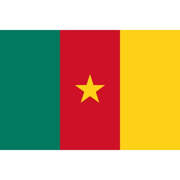 Cameroon Flag Decal Sticker - 6 inches wide