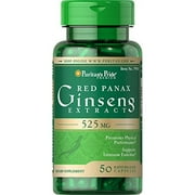 Puritan's Pride Red Panax Ginseng Extract 525 mg - 50 Caps