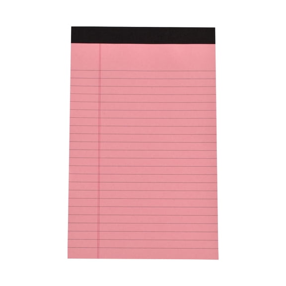 A5 Small Note Pads,Notebook College Ruled Legal Pads Notepads,Basics Narrow Ruled Lined Writing Note Pads,5x7.99 inch Notebook Writing Pad Notepads for Grocery List Shopping List (Pink)