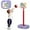 Purple, variant on Gymax Portable 2 in 1 Kids Basketball Hoop Stand w/ Ring Toss & Storage Box Purple