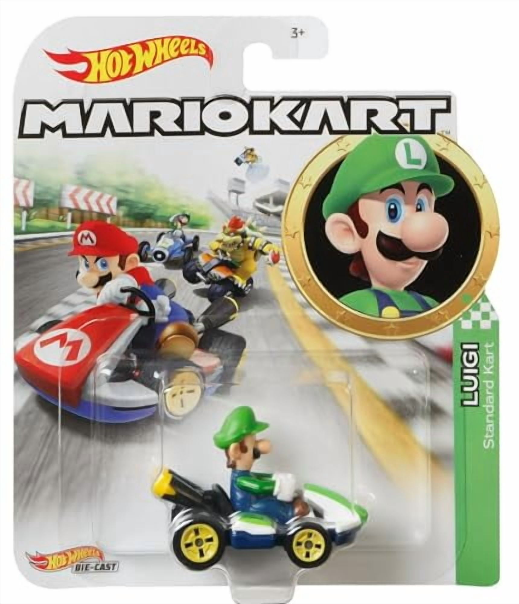 Hot Wheels Mario Kart Die-Cast Character Cars Collection, 8-Pack Set, Nintendo Gaming Collectibles GBG25-957N