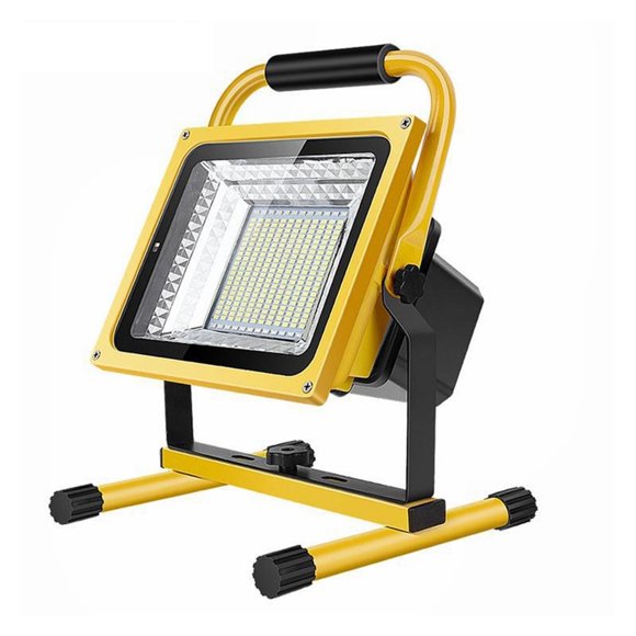 Projecteur LED Rechargeable 100W pour Site d'Urgence Extérieur, Camping, Rue, Maison, Portable, Performance Extraordinaire