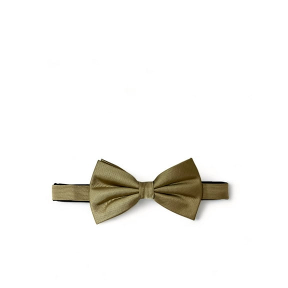 Solid Tan Silk Bow Tie