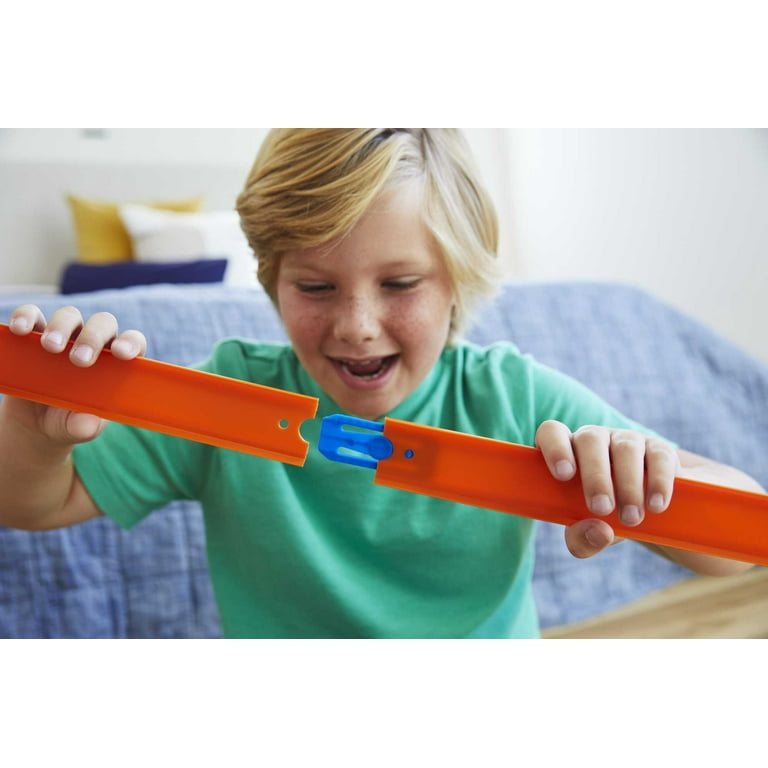 Hot Wheels Track Builder Unlimited Straight Track Pack 4 Connectors 4 Straight Pieces Playset