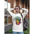 thumbnail image 2 of Rock' N 'roll Babe! Sweatshirt Women -Image by Shutterstock, Female 4X-Large, 2 of 4