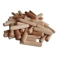 thumbnail image 3 of Pack of 100 Round Wooden Sticks, Unfinished Natural Dowel Rods for 8x40mm, 3 of 7