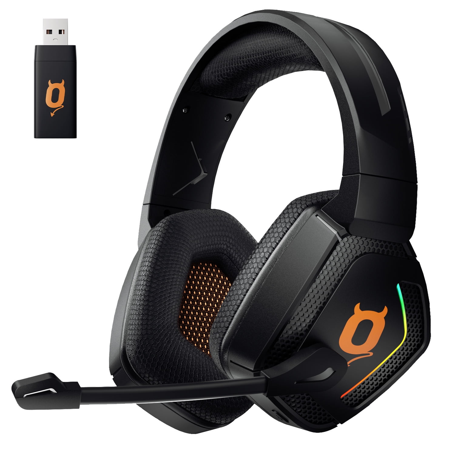 SMALLMODEL Wireless Gaming Headset NoiseCanceling Microphone for PC PS4 PS5 Xbox Playstation