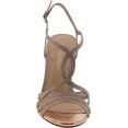 thumbnail image 4 of City Classified Womens Claim High Heel Strappy Metallic Dress Shoes, 4 of 4
