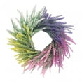 thumbnail image 2 of Abbraccia Artificial Flower Wreath Spring Wreath Photography Props Durable Wall Hanging Ornament Garland for Wedding Housewarming Party, 2 of 10