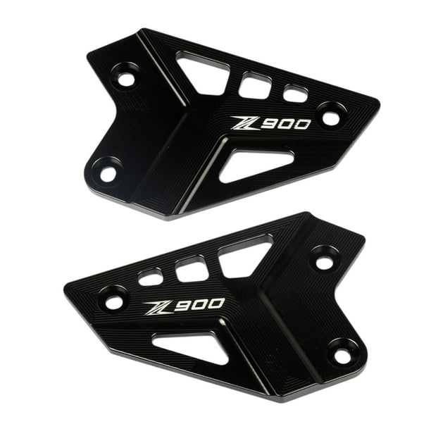 2 Uds de Clavija de piezaza de Motocicleta Accesorios de Aleación de Aluminio Reposapiés Apto para Z900 2017 2019 2018 2020 2021 , negro shamjiam Protector de clavija de pie