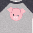 thumbnail image 4 of Inktastic Cute Pig, Little Pig, Pig Head, Pink Pig Boys or Girls Baby Bodysuit, 4 of 5