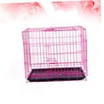 thumbnail image 3 of SEWACC Cage pour Chiots en Fer Rose Résistance aux Égratignures pour Voyage 1 Pcs, 3 of 7