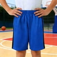 thumbnail image 2 of JIAYUE Kids Shorts Knee Length Boys Athletic Training Basketball Running Mesh Gym Workout Activewearr Classic Children Bottoms, 2 of 4