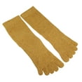 thumbnail image 7 of Unique Bargains Pair Full Finger Five Toe Socks Unisex Non Slip Daily Fit Finger Socks Yellow, 7 of 7