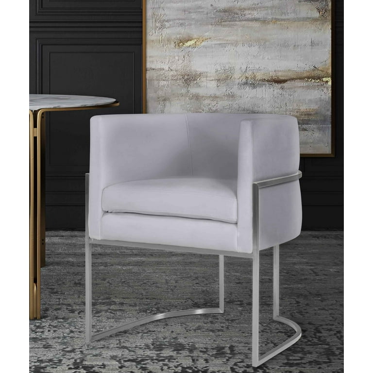 Giselle cream velvet dining chair outlet