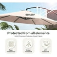 thumbnail image 7 of LAUSAINT HOME 10FT Patio Umbrella with Base, Outdoor Deluxe Curvy Cantilever Umbrella for Patio Pool Deck, Champagne, 7 of 7