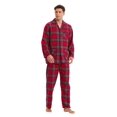 thumbnail image 4 of GLOBAL Men's Flannel Yarn Pajama Sets 100% Cotton Sleepwear, Size S-3XL, 4 of 5