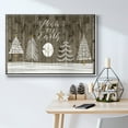 thumbnail image 6 of Wooded White Christmas Collection A - Framed Gallery Wrapped Holiday Canvas - 25 x 37 - White Frame, 6 of 9