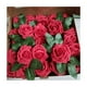 thumbnail image 4 of Rosas Artificiales Decoración Flor 8 Cm 25pcs ROJAS, 4 of 5