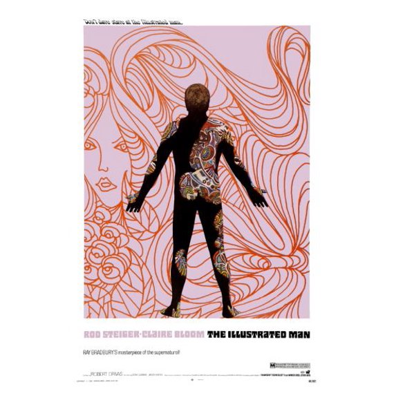 The Illustrated Man Movie Poster 16in x 24in 16x24 Multi-Color Square Adults Western Graphic