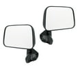thumbnail image 3 of For 87-95 Toyota Pickup Truck Rear View Mirror Manual Textured Black SET PAIR, 3 of 3
