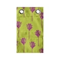 thumbnail image 1 of Retro Hanging Pocket Organizer, Repeating Pattern of Palm Tree Silhouettes Hawaiian Exotic Plantation, Printed Polyester Storage Bag with Pockets, 9" x 27", Yellow Green Magenta, 1 of 2