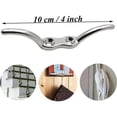 thumbnail image 2 of 4 Pieces Stainless Steel Cleat Hook 100mm Flagpole Rope Hook Rope Cleat Hook for Attaching Ropes to Flagpoles Boats Awnings Shutters, 2 of 5