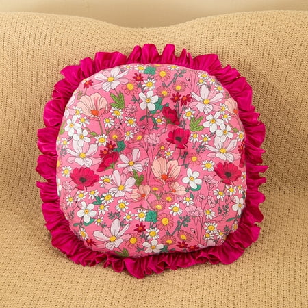 

Zhuge 4pcs Cushion Garden Terrace Home Kitchen Office Thick Comfortable Cushion 17.71*17.71inch (Red)