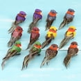 thumbnail image 3 of 12 pájaros artificiales de plumas de burbujas para decoración de árbol de Navidad en Sora Woodland Acortar, 3 of 9
