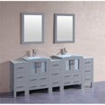 thumbnail image 1 of Mercury Import Group AGR224EWGU3S 84 in. Bosconi Double Vanity Set - Gray, 1 of 1