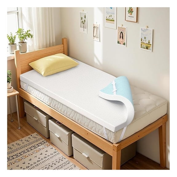 Twin XL Mattress Topper, High Density Memory Foam Bed Topper with Breathable Removable Cover Made from Bamboo, Medium Firm, 3 Inch